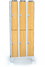 Divided cloakroom locker ALDERA with feet 1920 x 750 x 500